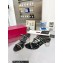 Valentino Plexi Heel 6cm Rockstud Slider Sandals Black In Polymer Material 2023