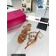 Valentino Plexi Heel 6cm Rockstud Slider Sandals Brown In Polymer Material 2023