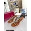 Valentino Plexi Heel 6cm Rockstud Slider Sandals Brown In Polymer Material 2023