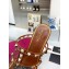 Valentino Plexi Heel 6cm Rockstud Slider Sandals Brown In Polymer Material 2023