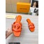 Louis Vuitton leather LV Isola Flat Mules Orange 2023