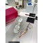 Valentino Plexi Heel 6cm Rockstud Slider Sandals Silver In Polymer Material 2023