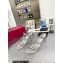 Valentino Plexi Heel 6cm Rockstud Slider Sandals Silver In Polymer Material 2023