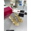 Valentino Plexi Heel 6cm Rockstud Slider Sandals Gold In Polymer Material 2023