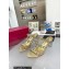 Valentino Plexi Heel 6cm Rockstud Slider Sandals Gold In Polymer Material 2023