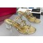 Valentino Plexi Heel 6cm Rockstud Slider Sandals Gold In Polymer Material 2023