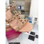 Valentino Plexi Heel 6cm Rockstud Slider Sandals Apricot In Polymer Material 2023