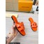 Louis Vuitton leather LV Isola Flat Mules Orange 2023