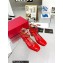 Valentino Heel 6cm Tan-Go Patent Leather Pumps Red 2023