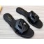 Louis Vuitton leather LV Isola Flat Mules Black 2023