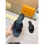 Louis Vuitton leather LV Isola Flat Mules Black 2023