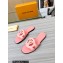 Louis Vuitton leather LV Isola Flat Mules Pink 2023