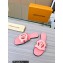 Louis Vuitton leather LV Isola Flat Mules Pink 2023