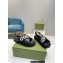 Gucci script Leather Sandals 738691 Black/White 2023