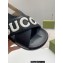 Gucci script Leather Sandals 738691 Black/White 2023