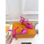 Louis Vuitton Heel 6.5cm Sparkle Sandals Satin Fuchsia with LV Initials chain 2023