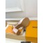 Louis Vuitton Heel 11cm Platform 4cm Sandals Satin Pink with LV Initials chain 2023