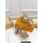 Louis Vuitton Heel 11cm Platform 4cm Sandals Satin Nude with LV Initials chain 2023