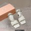 Miu Miu High Heel Leather sandals White 2023