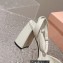 Miu Miu High Heel Leather sandals White 2023