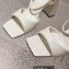 Miu Miu High Heel Leather sandals White 2023