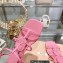 Miu Miu Patent leather sandals Pink with metal lettering logo 2023
