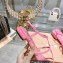Miu Miu Patent leather sandals Pink with metal lettering logo 2023