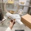 Miu Miu Leather slides White with metal lettering logo 2023