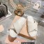 Miu Miu Leather slides Creamy with metal lettering logo 2023