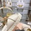 Miu Miu Leather Platform slides Creamy with metal lettering logo 2023