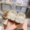 Miu Miu Leather Platform slides Creamy with metal lettering logo 2023