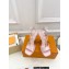 Louis Vuitton Heel 9.5cm Sparkle Sandals Satin Pink with LV Initials chain 2023