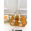 Louis Vuitton Heel 9.5cm Sparkle Sandals Satin Nude with LV Initials chain 2023