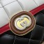 Gucci Deco mini shoulder bag 741457 in quilted Leather Black/White/Red 2023