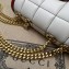 Gucci Deco mini shoulder bag 741457 in quilted Leather Black/White/Red 2023