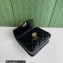 Gucci Deco mini shoulder bag 741457 in quilted Leather Black 2023
