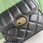 Gucci Deco mini shoulder bag 741457 in quilted Leather Black 2023