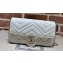 Gucci GG Marmont mini card case chain wallet 751526 White 2023