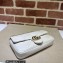 Gucci GG Marmont mini card case chain wallet 751526 White 2023