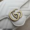 Gucci GG Marmont mini card case chain wallet 751526 White 2023