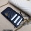 Gucci GG Marmont mini card case chain wallet 751526 White 2023