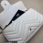 Gucci GG Marmont mini card case chain wallet 751526 White 2023