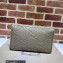 Gucci Leather Jumbo GG pouch Bag 739490 Taupe 2023