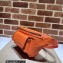 Gucci Leather Jumbo GG belt Bag 645093 Orange 2023
