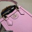 Gucci leather Diana mini tote bag 739079 Pink 2023