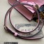 Gucci leather Diana mini tote bag 739079 Pink 2023
