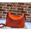 Gucci leather Diana medium shoulder bag 746124 Orange 2023