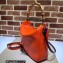 Gucci leather Diana medium shoulder bag 746124 Orange 2023