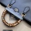 Gucci leather Diana medium tote bag 750394 Black 2023
