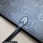 Gucci Jumbo GG leather large tote bag ‎726755 Black 2023